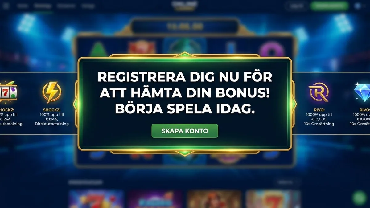 Registrera med bonus